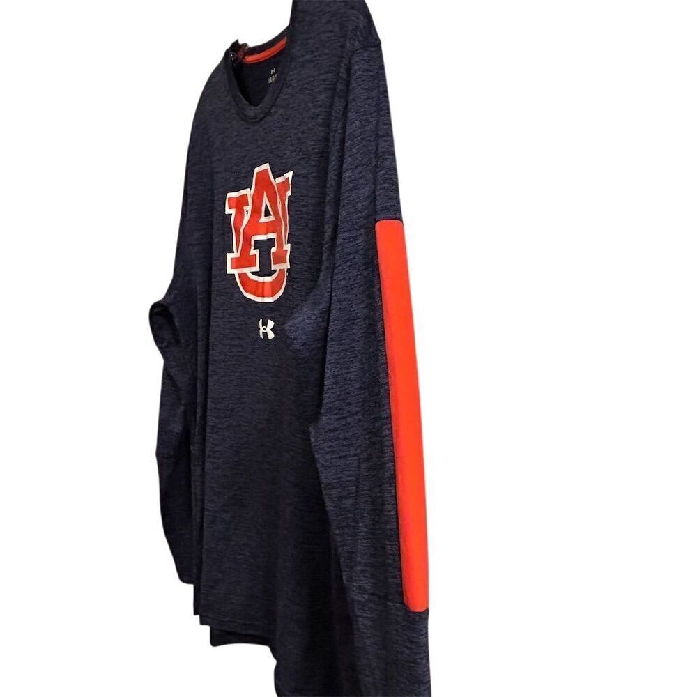 Under Armour Men's Auburn Tigers Long Sleeve Shirt Blue Size L - Picture 6 of 16